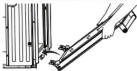 WHIRLPOOL WOED5030LW - Vuelva a colocar las puertas del horno - 2