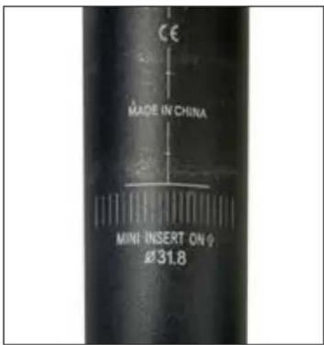 CE MADE IN CHINA MINI INSERT ON Ø31.8