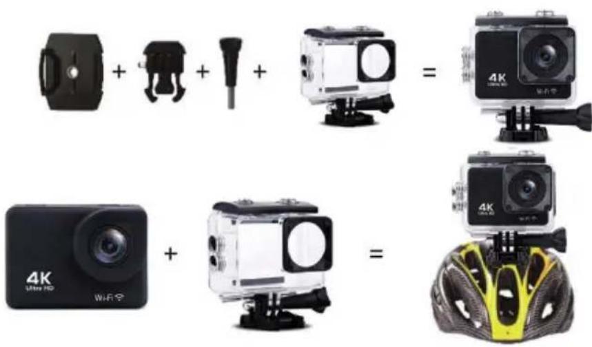 AGFAPHOTO Realimove AC9000 - MONTAGESHEMA FÜR ZUBEHÖR - 1