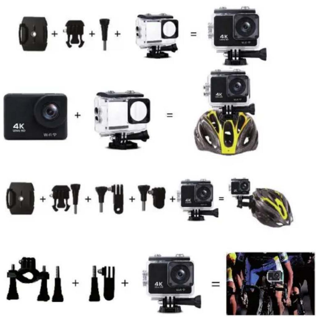 AGFAPHOTO Realimove AC9000 - SCHÉMA D'ASSEMBLAGE DES ACCESSOIRES - 1