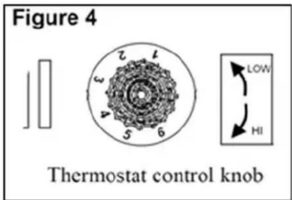 NewAir G73 - SETTING THE THERMOSTAT - 1