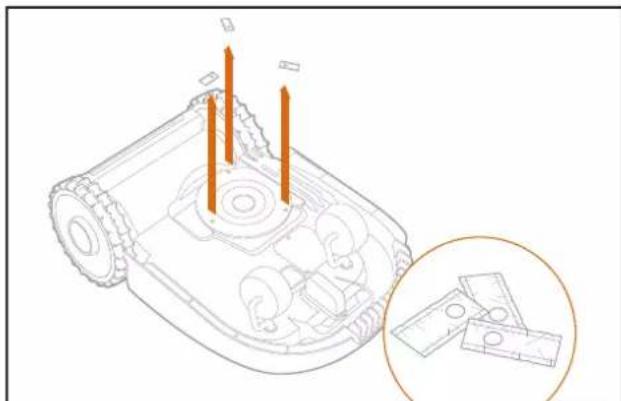 WORX Landroid S300 WR130E - Remplacer les lames - 4