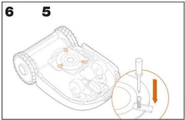 WORX Landroid S300 WR130E - Remplacer les lames - 6