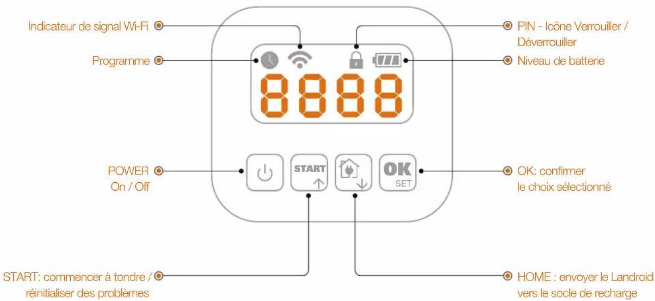 WORX Landroid S300 WR130E - Fonctions avancées via l'interface intégrée - 1