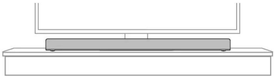 POLK REACT Sound Bar - Positionnement de la barre de son - 1