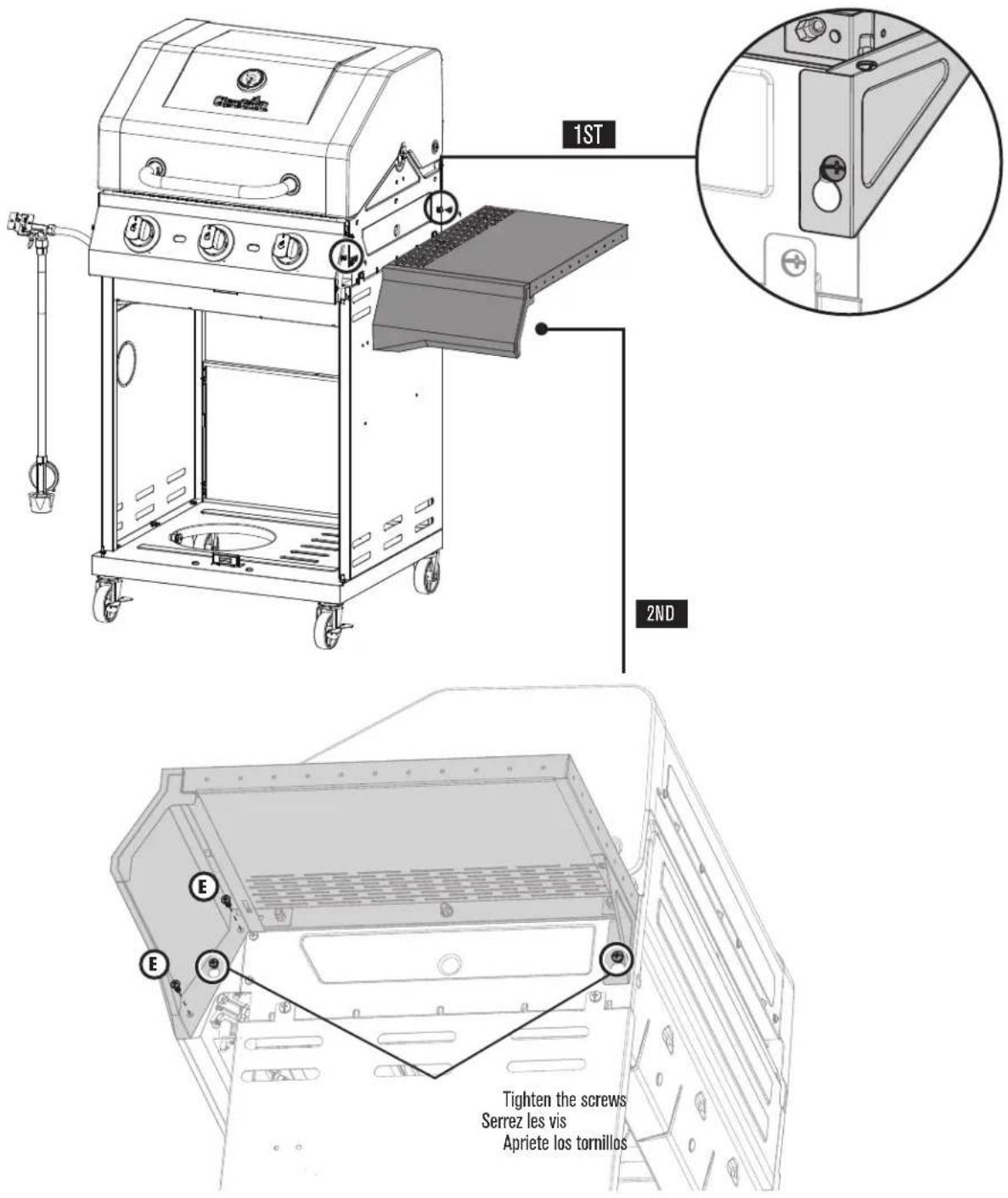 CHAR BROIL 463732723 - ASSEMBLY / ASSEMBLAGE / ASAMBLEA - 2