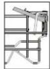 INDESIT D2I HD524 A - VOLETS PLIABLES AVEC POSITIONS AJUSTABLES - 2