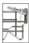 INDESIT D2I HD524 A - OPVOUWBARE KLEPPEN MET VERSTELBARE STAND - 2