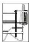 INDESIT D2I HD524 A - OPVOUWBARE KLEPPEN MET VERSTELBARE STAND - 1