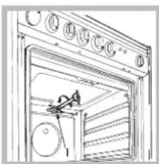INDESIT IS67G1KMW/E - Adaptation du gril - 2