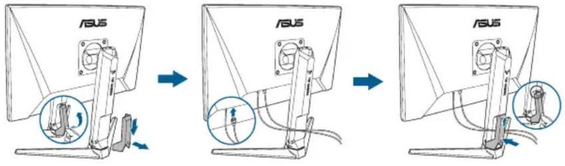 ASUS TUF Gaming VG27AQ3A-L - 线缆管理 - 1