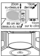 SAMSUNG CE2827N - Installez votre four à micro-ondes - 1