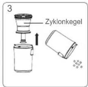 JIMMY BX7 Pro - Reinigung von MIF-Filterwatte und Zyklonkegel - 3