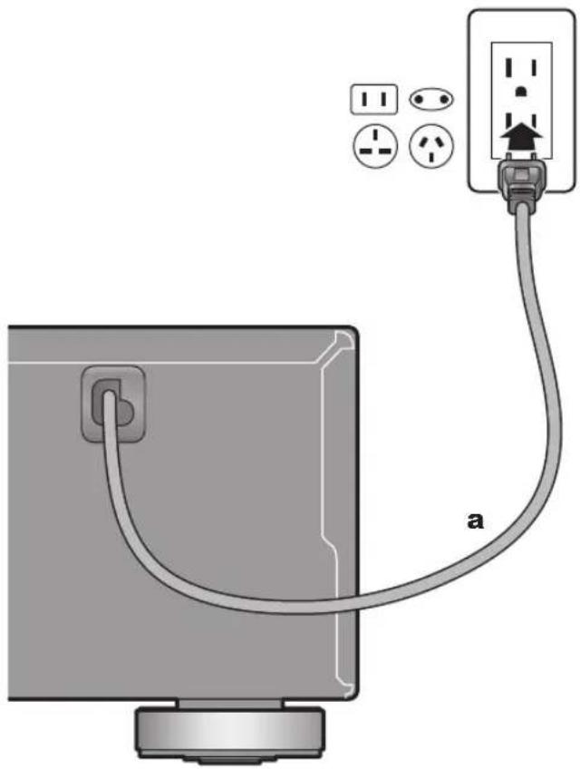 PIONEER A-10EB - Conexión del cable de alimentación - 1