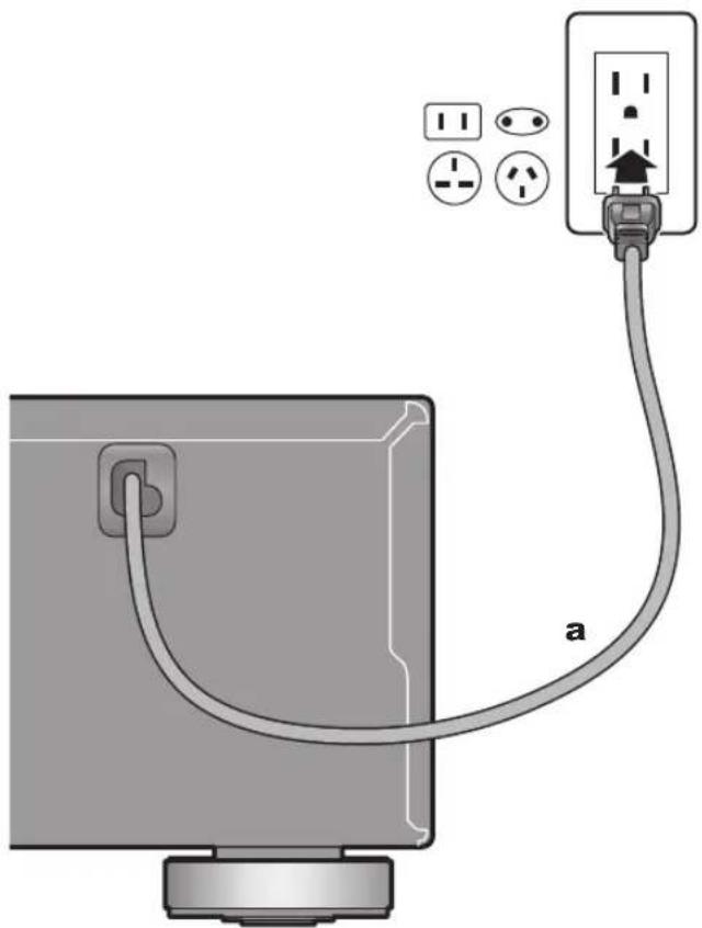 PIONEER A-10EB - Branchement du cordon d'alimentation - 1