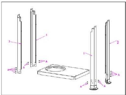 Campart BQ-6342 - A: Istruzioni per l'asseblaggio del carrello - 1
