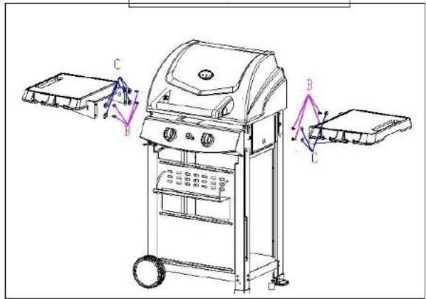 Campart BQ-6342 - A: Instruções para montagem do carro de suporte - 5