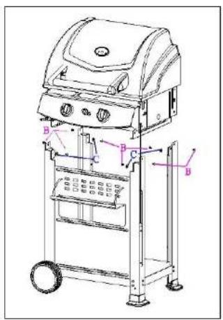 Campart BQ-6342 - A: Instruções para montagem do carro de suporte - 4