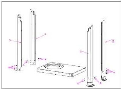 Campart BQ-6342 - A: Instruction d'assemblage pour le montage du chariot - 1