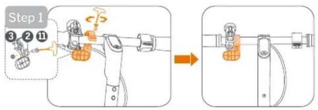 SEGWAY Ninebot KickScooter Blinker - Front direction indicator installation - 1