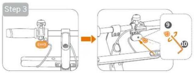 SEGWAY Ninebot KickScooter Blinker - Front direction indicator installation - 3