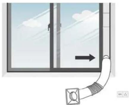 SUNTEC Coolfixx 14000 BTU App - Exhaust hose installation - 4