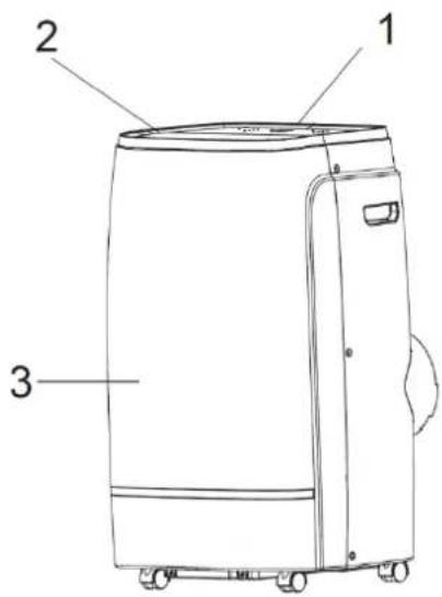SUNTEC Coolfixx 14000 BTU App - Parties du climatiseur mobile local - 3