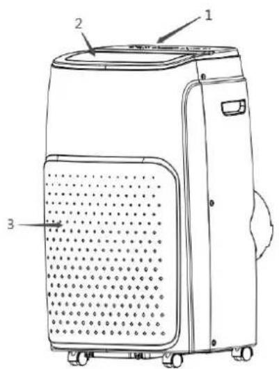SUNTEC Coolfixx 14000 BTU App - Parties du climatiseur mobile local - 1