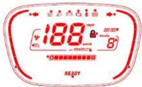 188 mph mode 8° READY