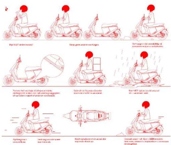 SEGWAY E300SE - Instructies voor rijden en gebruik: - 1