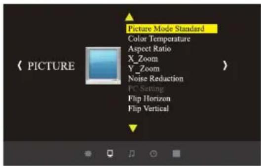 LA VAGUE LV-HD151 - Picture Menu - 1