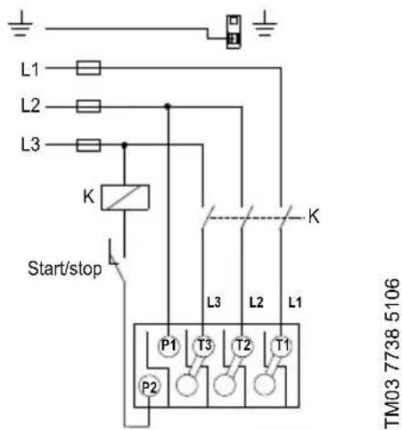 Grundfos UPS 26-99 SFC - Wiring diagrams - 1