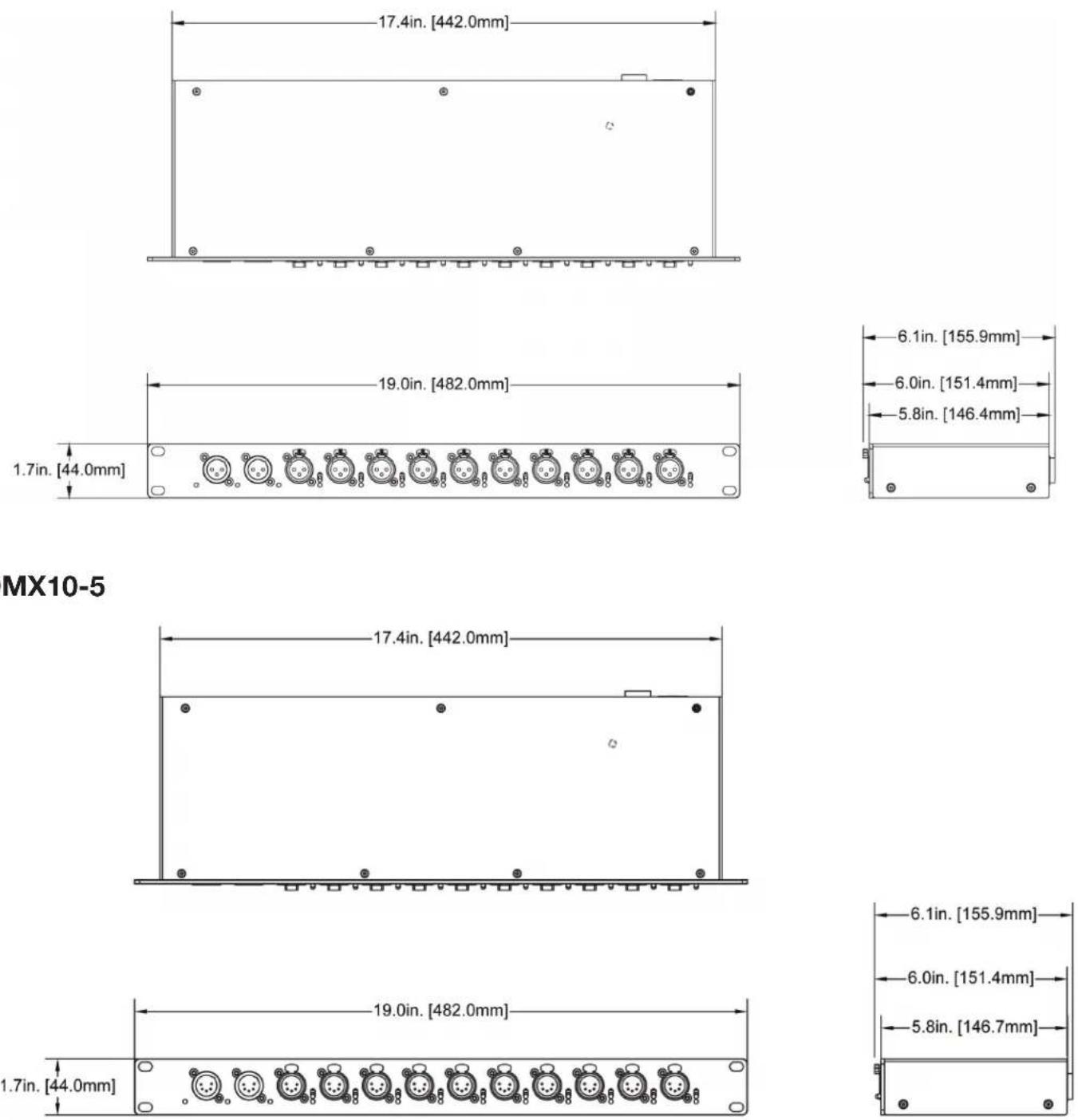 Obsidian Netron DMX10 - DIMENSIONS - 1