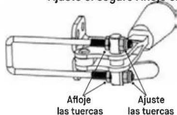 Afloje las tuercas Ajuste las tuercas