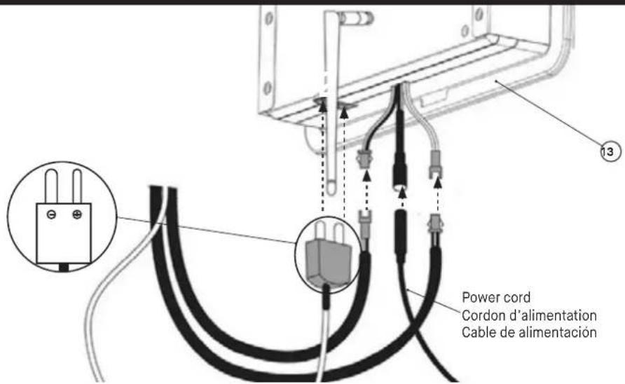 Power cord Cordon d'alimentation Cable de alimentación