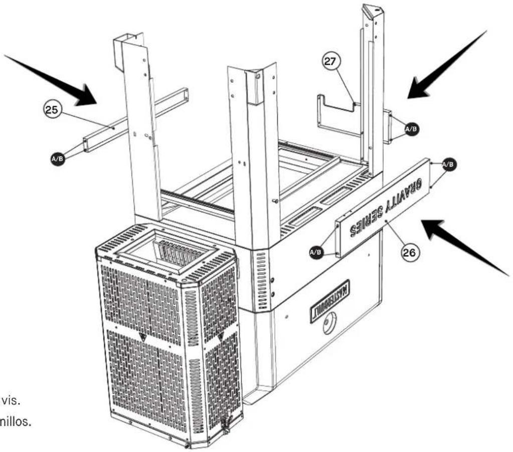 25 A/B 27 A/B A/B ORARYT SERIES A/B 26 VIS. millos.