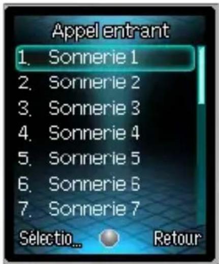 SFR 116 - Comment personnaliser ma sonnerie ? - 4