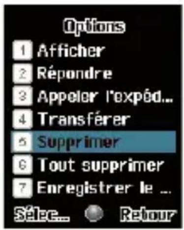 SFR 132 - comment Supprimer un SmS/mms ? - 2