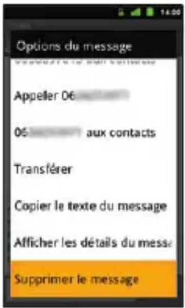 SFR STARADDICT II - COMMENT SUPPRIMER UN SMS/MMS ? - 3