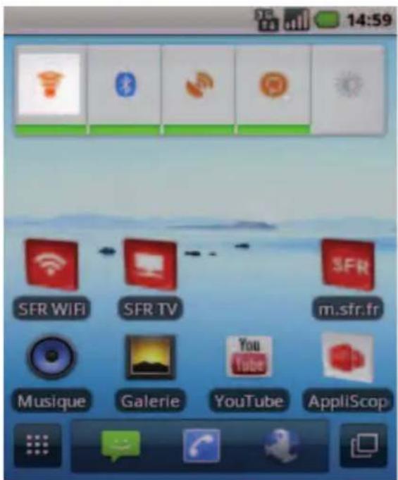 SFR STARSHINE - COMMENT ACTIVER/DÉSACTIVER LE BLUETOOTH ? - 2