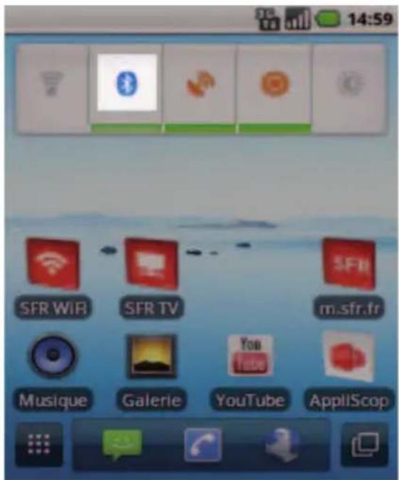 SFR STARSHINE - COMMENT ACTIVER/DÉSACTIVER LE BLUETOOTH ? - 1