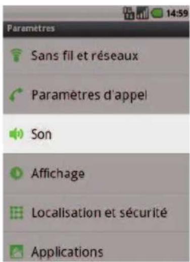 SFR STARSHINE - Comment désactiver le BIP des touches ? - 2