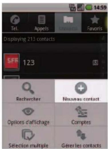 SFR STARSHINE - COMMENT CRÉER UN CONTACT ? - 1