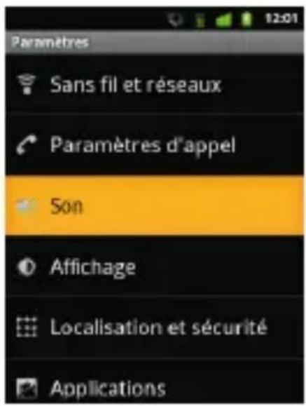 SFR STARTEXT II - Comment désactiver le « Bip Touche » ? - 2