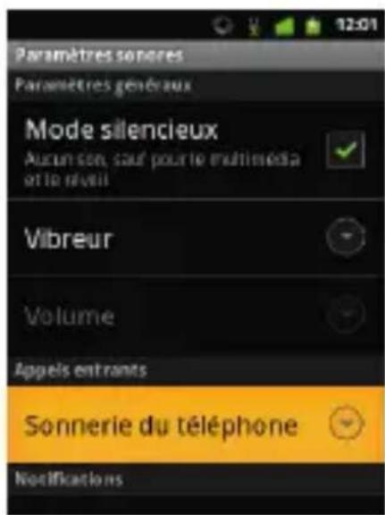 SFR STARTEXT II - Comment personnaliser ma sonnerie ? - 3