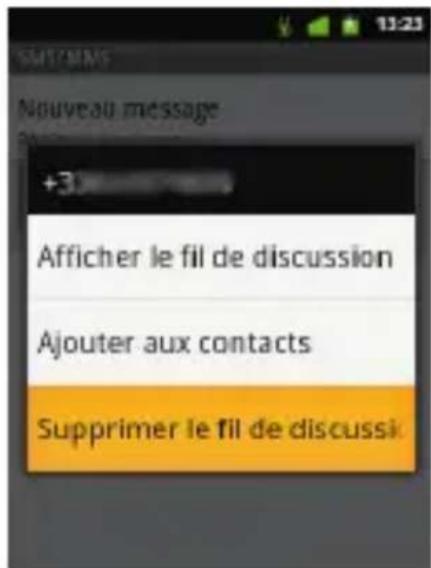 SFR STARTEXT II - COMMENT SUPPRIMER UN SMS/MMS ? - 3