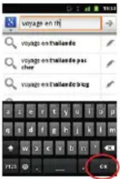 SFR STARTRAIL II - Comment faire une recherche Google™ ? - 2