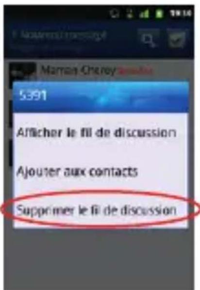 SFR STARTRAIL II - COMMENT SUPPRIMER UN SMS/MMS ? - 3
