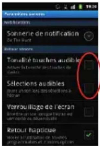 SFR STARTRAIL II - Comment désactiver le « Bip Touche » ? - 3