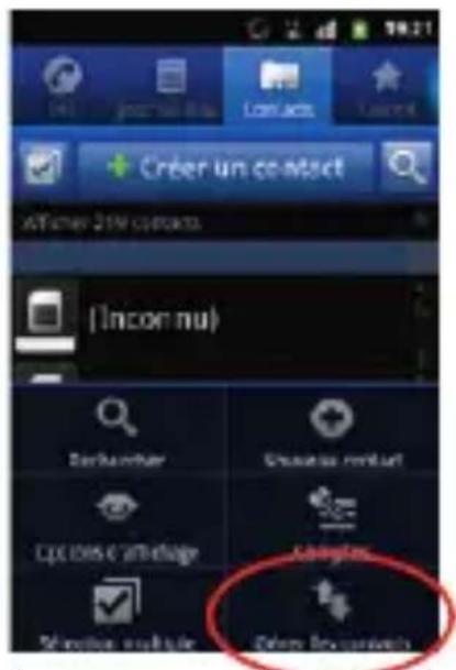 SFR STARTRAIL II - COMMENT IMPORTER LES CONTACTS DE LA CARTE SIM ? - 2